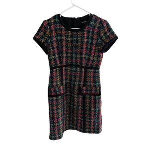 Nanette Lepore Colorful Tweed Sheath Dress - Size 2